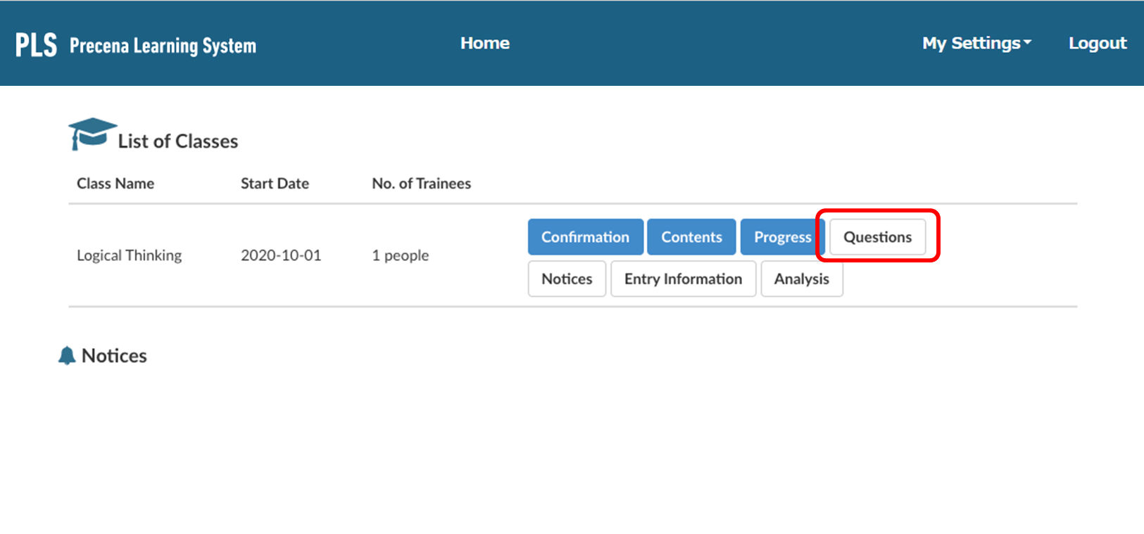 How to Check Questions by Trainee – Precena Strategic Partners