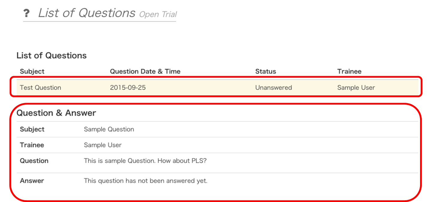 How to Check Questions by Trainee – Precena Strategic Partners